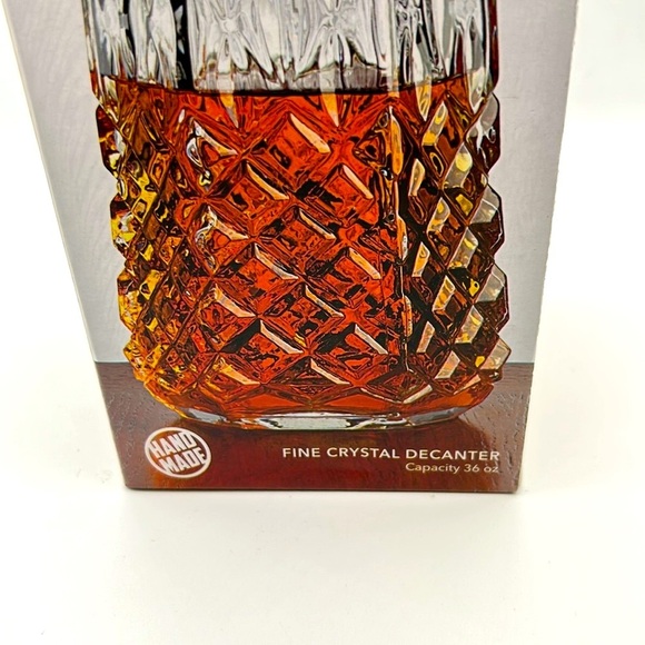 Studio Home Fine Crystal Handmade Bar Decanter 36 oz New in Box! - Picture 4 of 5